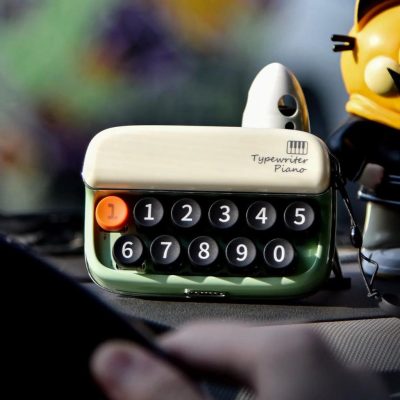 Miniature Typewriter Piano Mechanical Keys Plastic Novelty