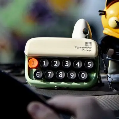 Miniature Typewriter Piano Mechanical Keys Plastic Novelty