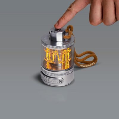 Vintage Camping Lantern with Dimmable Warm LED Aluminum Light